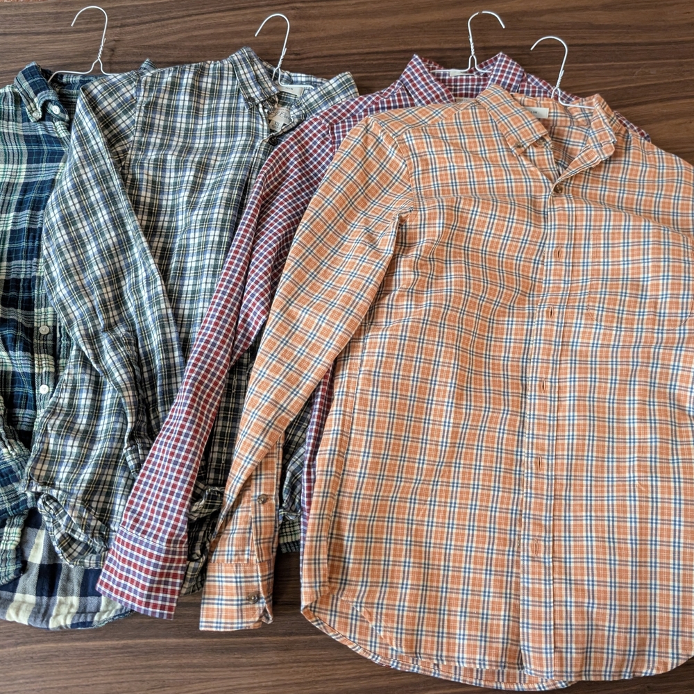 J.Crew Men's Slim-fit Brushed Twill Cotton XS Button Down Shirts